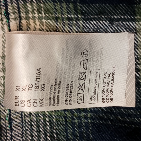 H&M Men's Cotton Button-Up Shirt - Picture 8 of 9